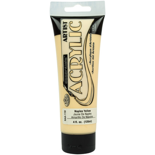 Royal & Langnickel(R) essentials(TM) Acrylic Paint 4oz-Naples Yellow - RAA-118 - 090672304483