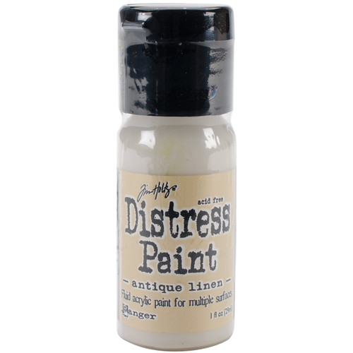 Tim Holtz Distress Paint Flip Top 1oz-Antique Linen - TDF-52906 - 789541052906
