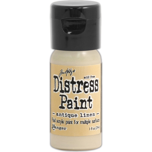 Tim Holtz Distress Paint Flip Top 1oz-Antique Linen - TDF-52906