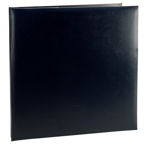 Pioneer Leatherette Post Bound Album 12"X12"-Navy - MB10-60100