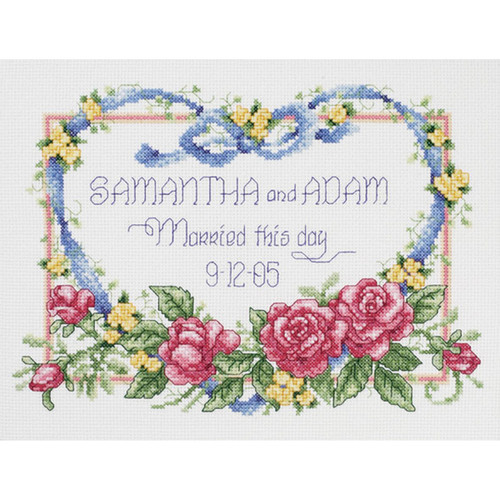 Janlynn Counted Cross Stitch Kit 10"X8"-Married This Day (14 Count) 56-0193 - 049489561930