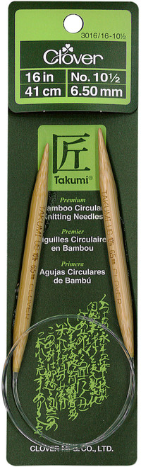 Takumi Bamboo Circular Knitting Needles 16"-Size 10.5/6.5mm 1616-105 - 051221251610