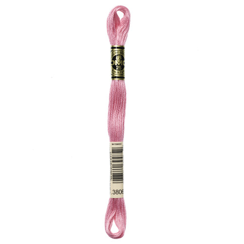 12 Pack - DMC 6-Strand Embroidery Cotton 8.7yd-Light Cyclamen Pink - 117-3806 - 077540394852