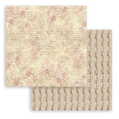 Stamperia Double-Sided Paper Pad 12"X12" 10/Pkg-Shabby Rose, 10 Designs/1 Each - SBBL12