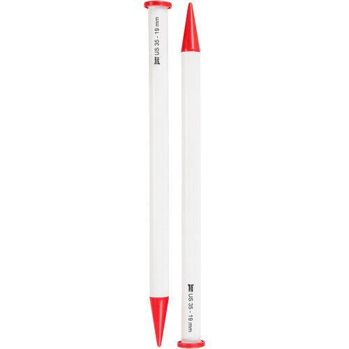 Susan Bates Luxite Single Point Knitting Needles 14"-Size 35/19mm - 11514-35