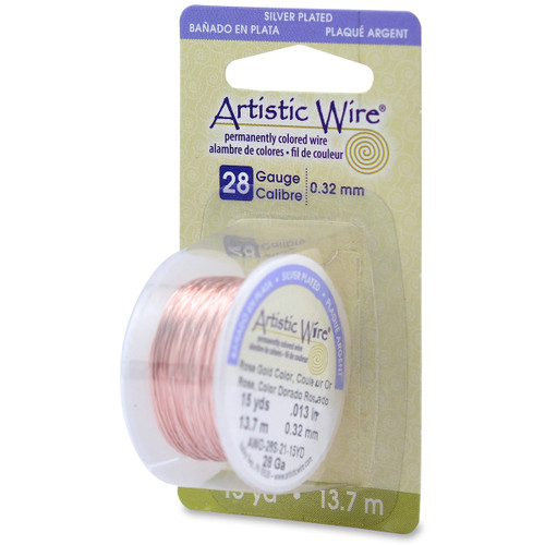 Artistic Wire 28 Gauge 15yd-Rose Gold 28AWG-21
