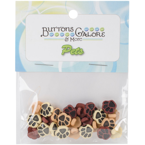 Buttons Galore Button Theme Pack-Little Paws - BTP-4120 - 840934086035