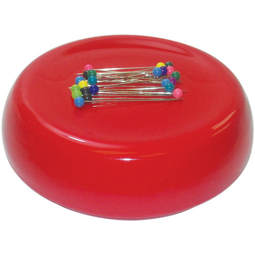 Grabbit Magnetic Pincushion W/50 Pins-Red 1255