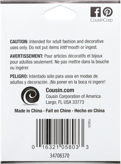 CousinDIY Jewelry Basics Metal Charms-Silver & Black Crosses 8/Pkg - A50026N2-8370 CousinDIY Jewelry Basics Metal Charms-Silver & Black Crosses 8/Pkg - A50026N2-8370