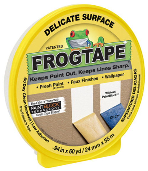 Delicate Surface Painting Tape, Yellow, .94-In. x 60-Yrd. - 243163 - 075353059746