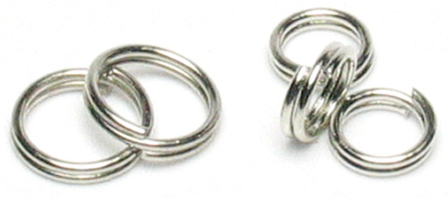 CousinDIY Jewelry Basics Metal Findings 300/Pkg-Silver Split Rings 6mm To 8mm - 34719054