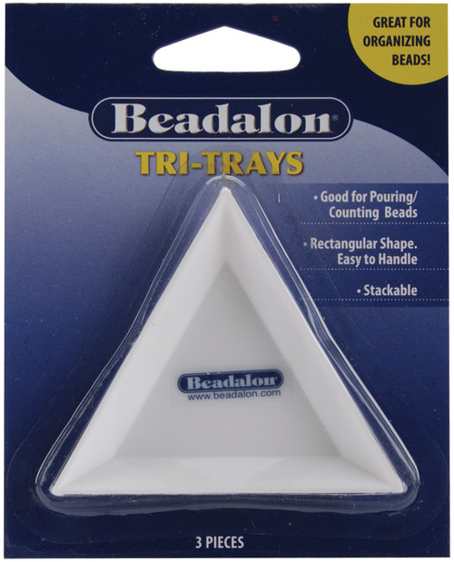 Beadalon Tri Trays 3/Pkg-3"X3"X.5" 207A-021 - 035926076105