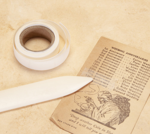 Lineco Self-Adhesive Book Mending Tissue-Transparent .5"X12' - 5330017M