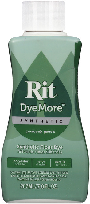 Rit Dye More Synthetic 7oz-Peacock Green 020-32 - 885967020328