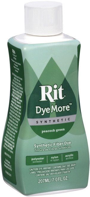 Rit Dye More Synthetic 7oz-Peacock Green - 020-32