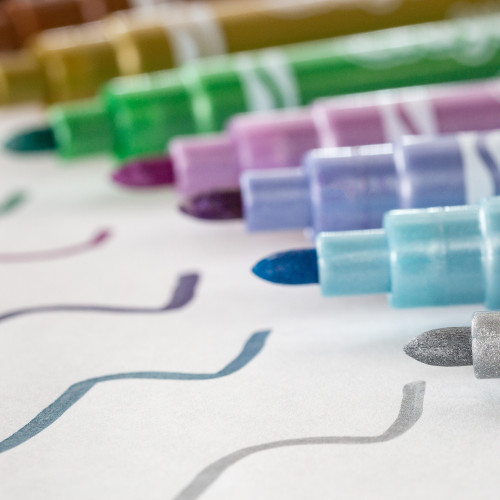 Crayola Metallic Markers-Shimmery Colors 8/Pkg - 58-8628 Crayola Metallic Markers-Shimmery Colors 8/Pkg - 58-8628