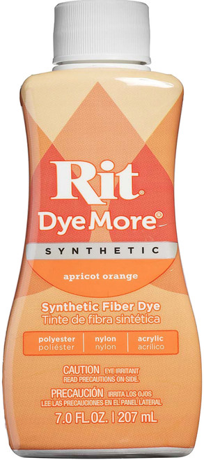 Rit Dye More Synthetic 7oz-Apricot Orange - 020-65 - 885967020656