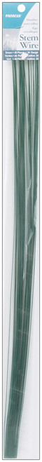 Panacea Stem Wire 24 Gauge 18" 40/Pkg-Green - 562418 - 093432624180