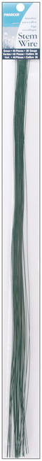Panacea Stem Wire 26 Gauge 18" 40/Pkg-Green - 562618 - 093432626184