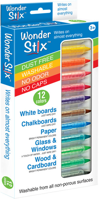 Kwik Stix Wonder Stix Crayons 12/Pkg-Assorted Colors TPG-637