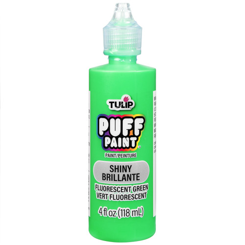 Tulip Dimensional Fabric Paint 4oz-Slick - Green Fluorescent Green - FLS-41412 - 035862414122