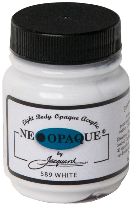 Jacquard Neopaque Acrylic Paint 2.25oz-White - NEOPAQUE-589 - 743772158905