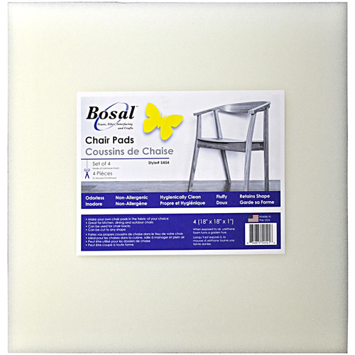 Bosal Foam Square Chair Pad 4/Pkg-18"X18"X1" 5454 - 834875545416