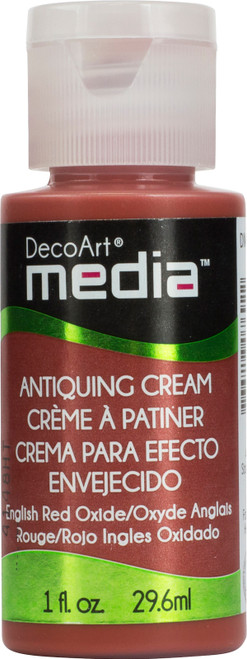 DecoArt Media Antiquing Cream 1oz-English Red Oxide DMM-154