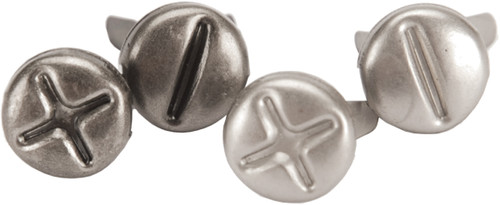 Eyelet Outlet Shape Brads 12/Pkg-Screws - QBRD2-579 - 879693005797