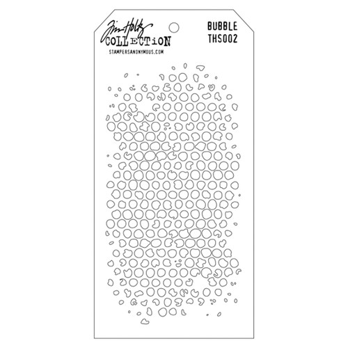 Tim Holtz Layered Stencil 4.125"X8.5"-Bubble THS-002