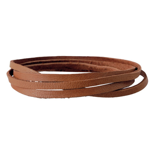 Realeather(R) Crafts Deerskin Lace 1/8"X2yd Packaged-Saddle Tan - DOS02-0271