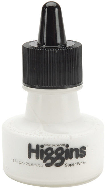 Higgins Super White Ink 1ozH44100