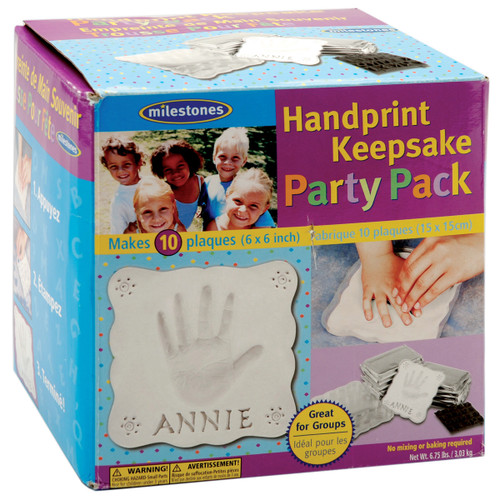 Milestones Handprint Keepsake Party Pack 10/Pkg- - 80115162 - 601950151622 Milestones Handprint Keepsake Party Pack 10/Pkg- - 80115162 - 601950151622