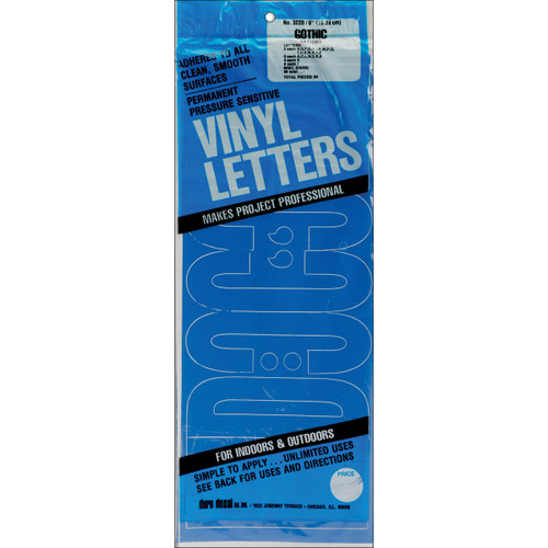 Duro Permanent Adhesive Vinyl Letters 6" 94/Pkg-Blue D3220-BLUE - 029211322046