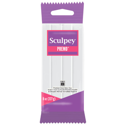 Sculpey Premo Polymer Clay 8oz-White - PE08-5001