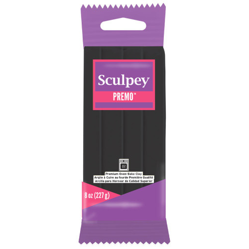 Sculpey Premo Polymer Clay 8oz-Black - PE08-5042