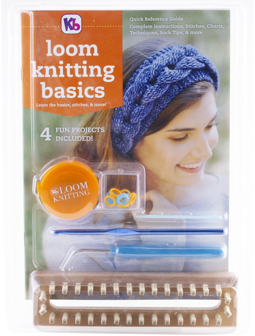 Authentic Knitting Board Loom Knitting Basics KitKB4518 - 890531001535