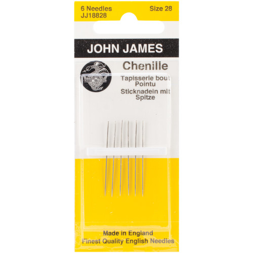 John James Chenille Hand Needles-Size 28 6/Pkg JJ188-28 - 783932202673