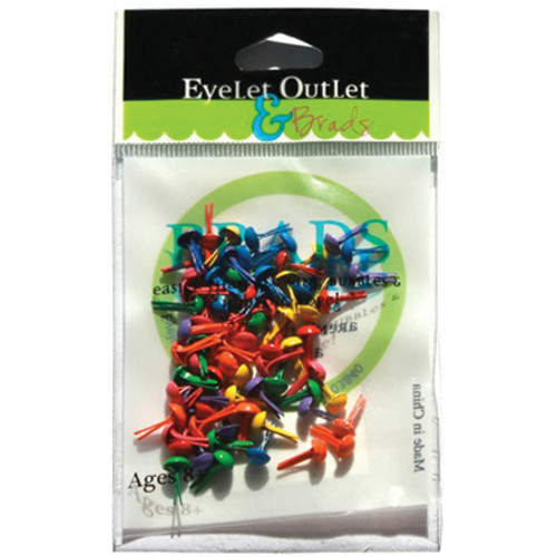 Eyelet Outlet Round Brads 4mm 70/Pkg-Summer BRD4MM-1031 - 879693009955