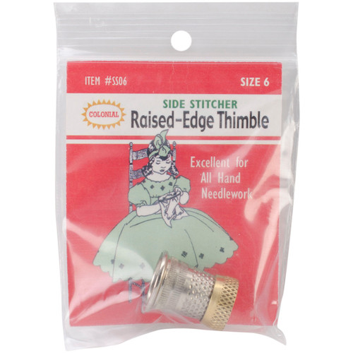 Colonial Raised-Edge Thimble-Size 6 - SST-6 - 850391000239