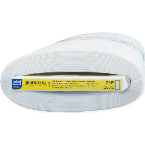 Pellon Peltex 1-Sided Fusible Interfacing-White 20"X10yd - 71F - 075269037654