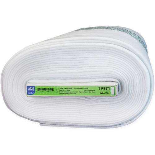Pellon Thermolam Plus Fusible Fleece-White 45"X15yd - TP971F - 075269970302