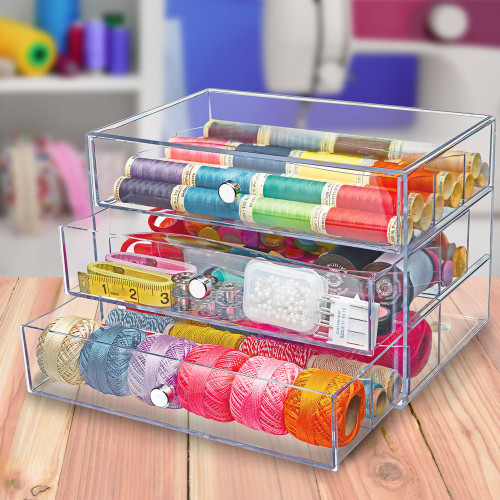 Deflecto Washi Tape Storage Cube-Clear, 10"Wx7"Hx6.8"D - 350901CR Deflecto Washi Tape Storage Cube-Clear, 10"Wx7"Hx6.8"D - 350901CR
