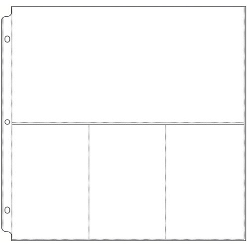 We R Ring Photo Sleeves 12"X12" 10/Pkg-(3) 6"X4" & (1) 6"X12" Pockets WR660137