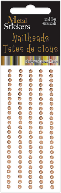 Mark Richards Metal Stickers Nailheads 3mm Round 125/Pkg-Brass - MS3MM-3893 - 842672020173 Mark Richards Metal Stickers Nailheads 3mm Round 125/Pkg-Brass - MS3MM-3893 - 842672020173