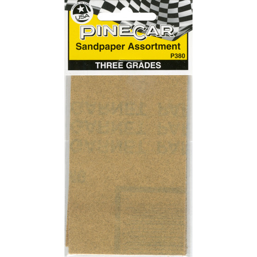 Pine Car Derby Sandpaper Assortment- - P380 - 724771003809