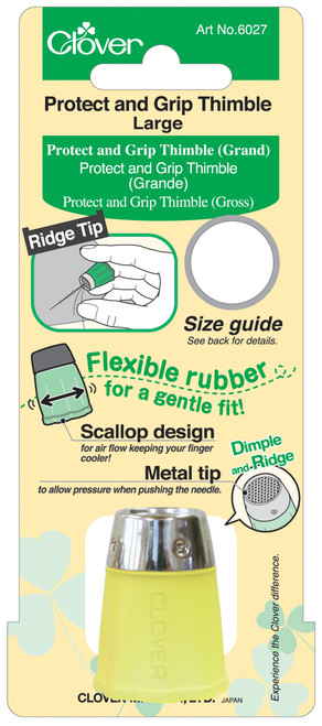 Clover Protect & Grip Thimble-Large - 6027 - 051221508561