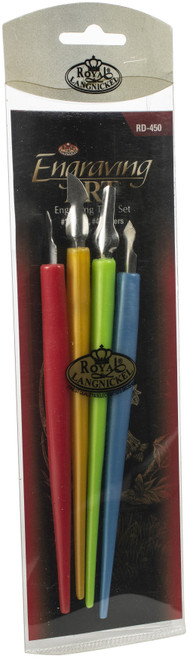 Royal & Langnickel(R) Foil Engraving Art Scraper Tools 4/Pkg- - RD450