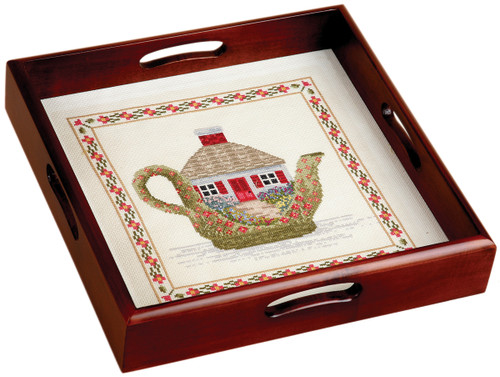 Sudberry House Mahogany Classic Tray 12"X12"-Design Area 11.5"X11.5" 69001