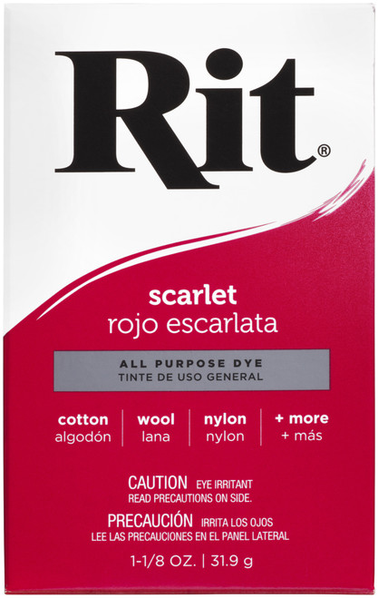 Rit Dye Powder-Scarlet 3-5 - 885967830507